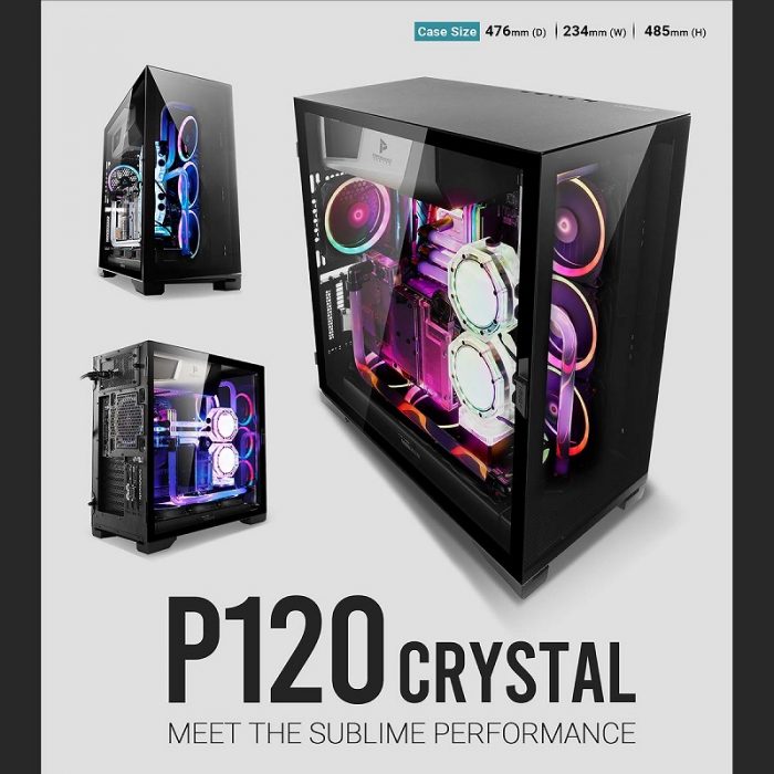 Antec、スイングドア式強化ガラスパネル搭載ATX対応ミドルタワーPCケース「P120 Crystal」発売 | 株式会社リンクスインターナショナル